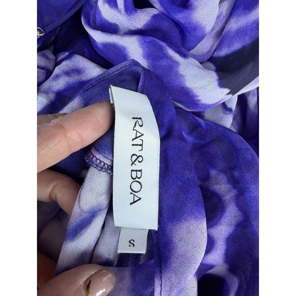 RAT & BOA SIMONETTA PURPLE MAXI DRESS SMALL - Picture 9 of 11
